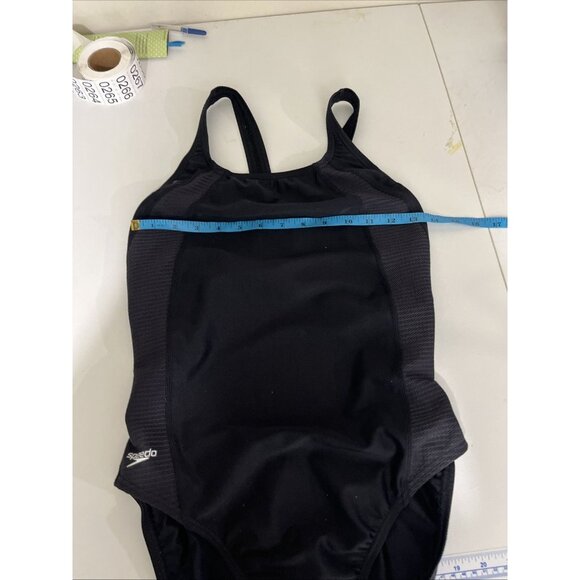 Speedo Black One-Piece Swimsuit Women's Size 14 - Picture 10 of 11